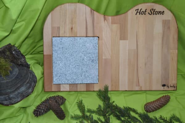 Heisser Stein Set für Zuhause aus Buchenholz